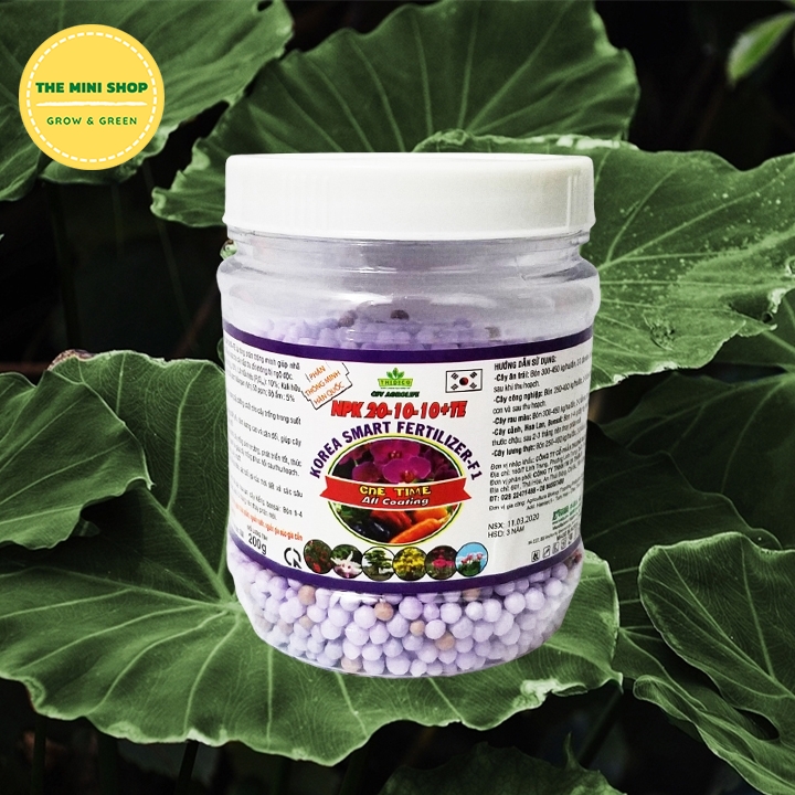 Phân tan chậm cho lan cây cảnh Hàn 20-10-10+TE 200g