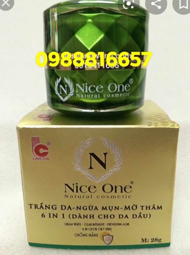 Kem Nice one trắng da, xóa thâm, ngừa mụn 6 in 1 28g