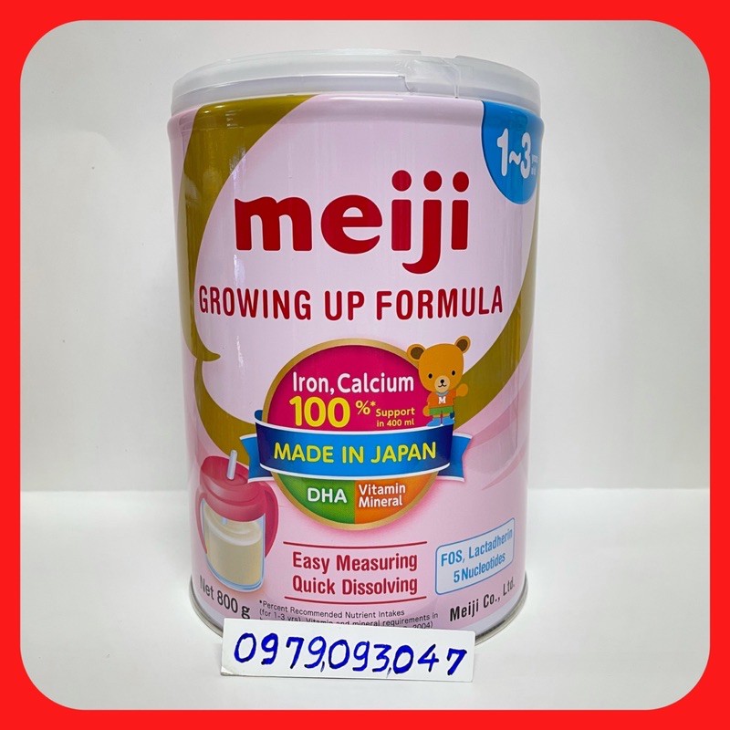 Sữa Meiji 1-3 ( Nhập khẩu chính hãng ) lon 800g date: 7/2025
