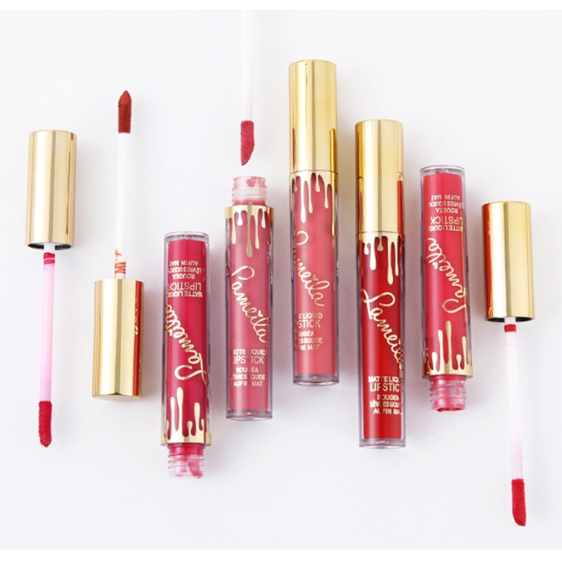 [lameila] Son kem lì Lameila Matte Liquid Lipstick lên môi mềm mịn
