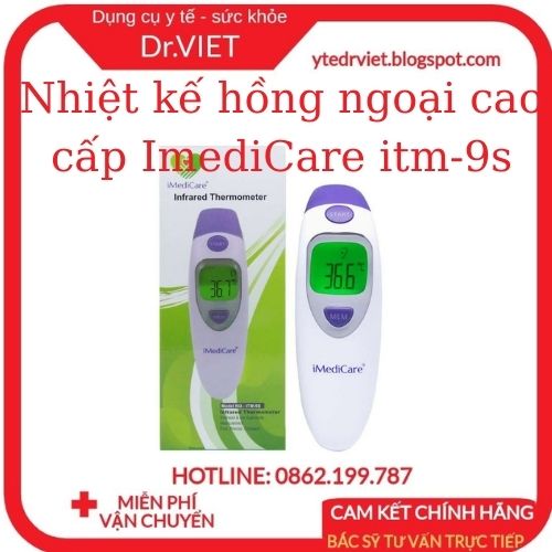 Thermometer electronic infrared imedicare itm-9s high-end product line of imedicare, measuring body temperature, water bath, milk, room temperature,… precision in time 1s-drviet