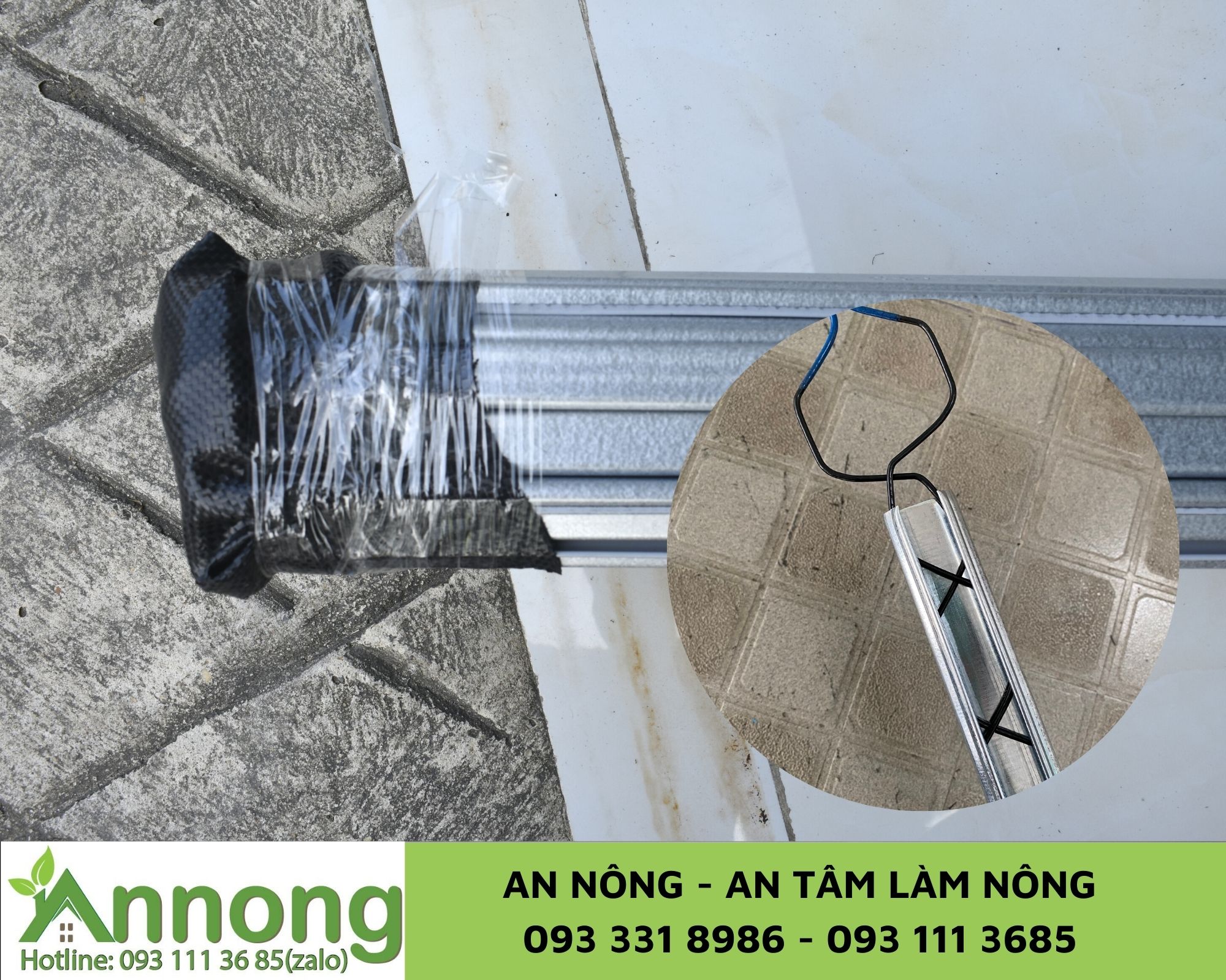 Combo 20m /30/50m Nẹp Ziczac Nhà Kính (Bao Gồm Nẹp C Và Lò  Xo Ziczac - tặng kèm ốc bắn nẹp)