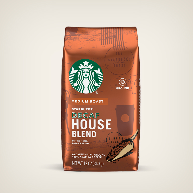 Starbucks Decaf House Blend , 100% Arabica , 340g