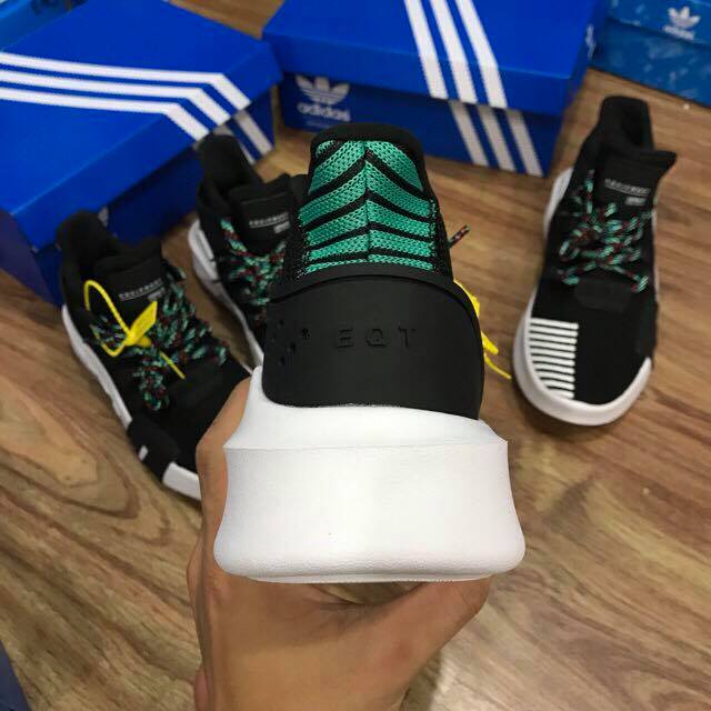[FULL BOX] Giày Thể Thao EQT Đen Gót Xanh Nam Nữ