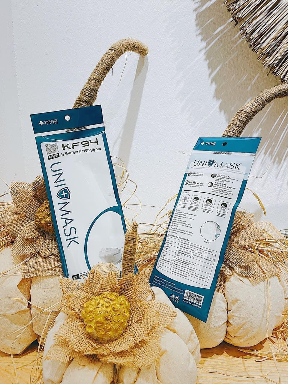 Combo 50 chiếc khẩu trang 4D KF94 Unimask 4 lớp kháng khuẩn