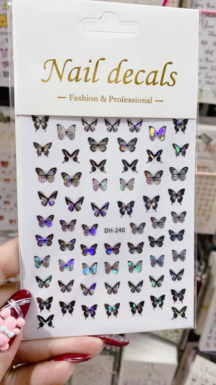 Sticker Trang trí móng 5 ,Miếng dán móng tay 3D nail sticker