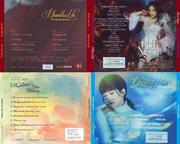 Bộ 4 Đĩa CD nhạc AudioSpace giọng ca nữ