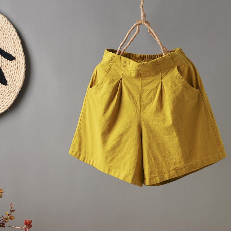 Quần short nữ chất đũi mềm nhẹ thoáng mát Y1