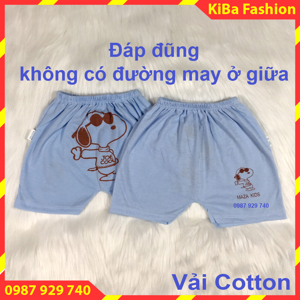 Quần đùi chục in mông (Set 10 chiếc ) chất cotton co giãn cho bé Trai/Gái 3-12kg- QĐ - HMA0500 / quần đùi đóng bỉm cho bé / quần chục cho bé / quần đùi chục cho bé trai / quần chục / quần đùi chục cho bé gái / quần đùi