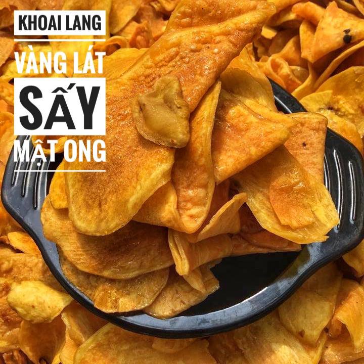 Khoai lang sấy tẩm mật ong hộp 300gr