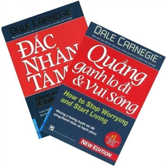 Sách combo đắc nhân tâm và quẳng gánh lo đi và vui sống - dale carnegie