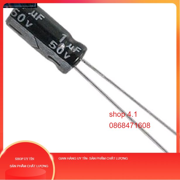 (10 con) Tụ hóa 50v 1uf 4.7uf 10uf