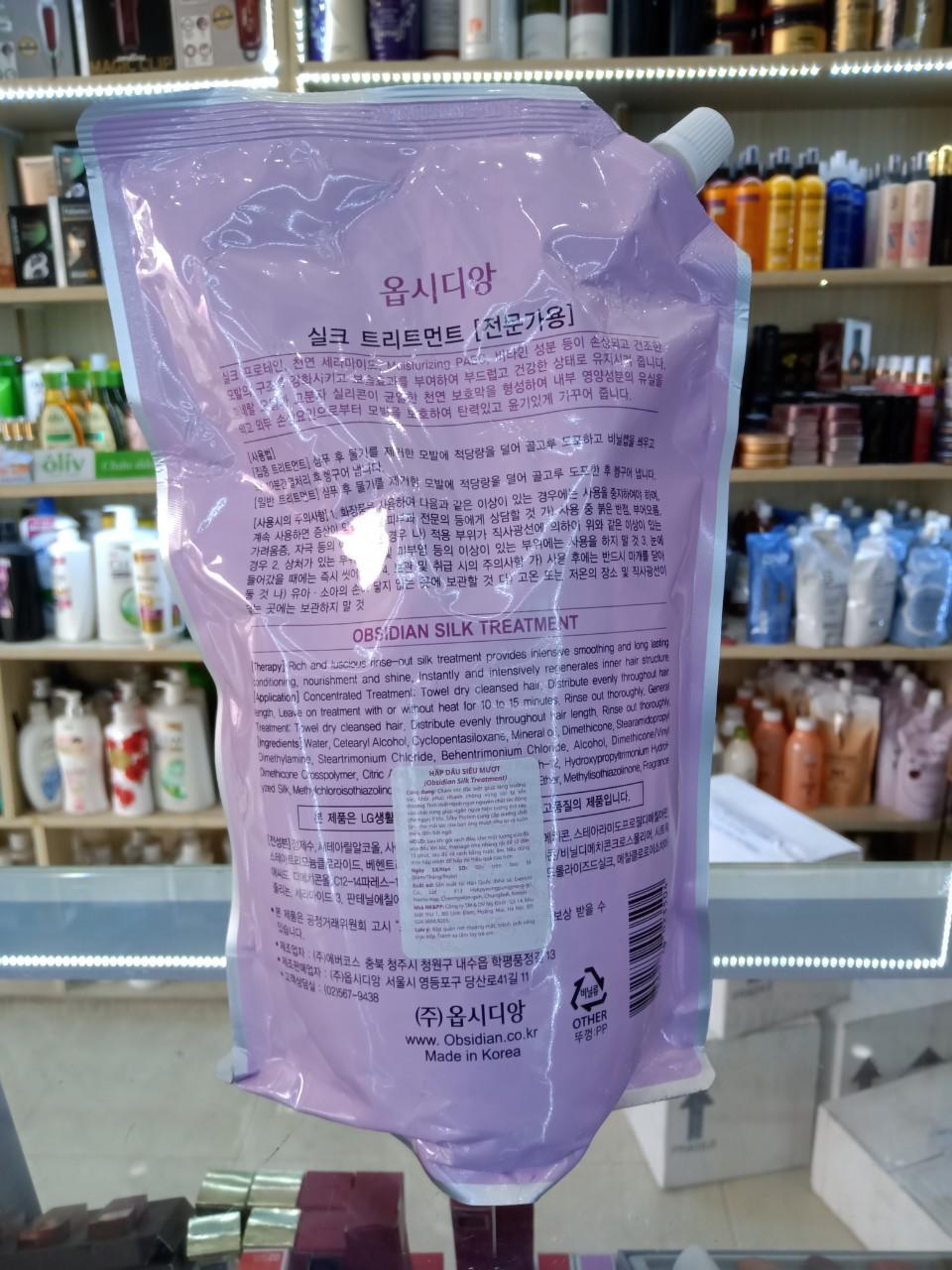 Hấp dầu siêu mượt obsidian treatment 1500ml.