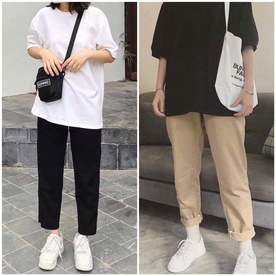 [HCM]QUẦN KAKI ỐNG SUÔNG DỄ MẶC DỄ PHỐI CHO CÁC  BẠN TRẺ TPq