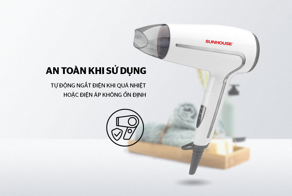 Máy sấy tóc SUNHOUSE SHD2308W