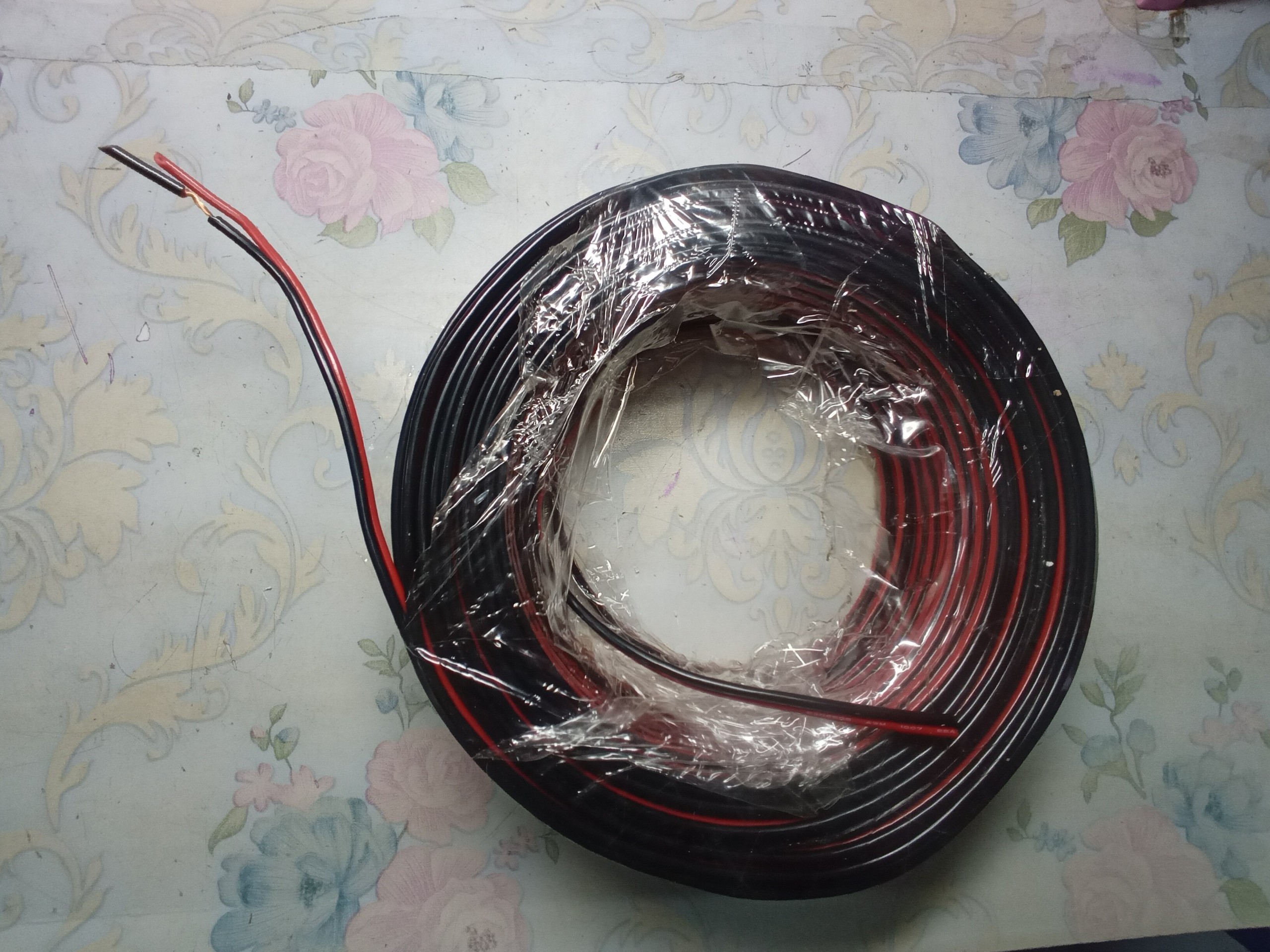 Dây điện đôi mềm đỏ đen 22AWG tính theo mét