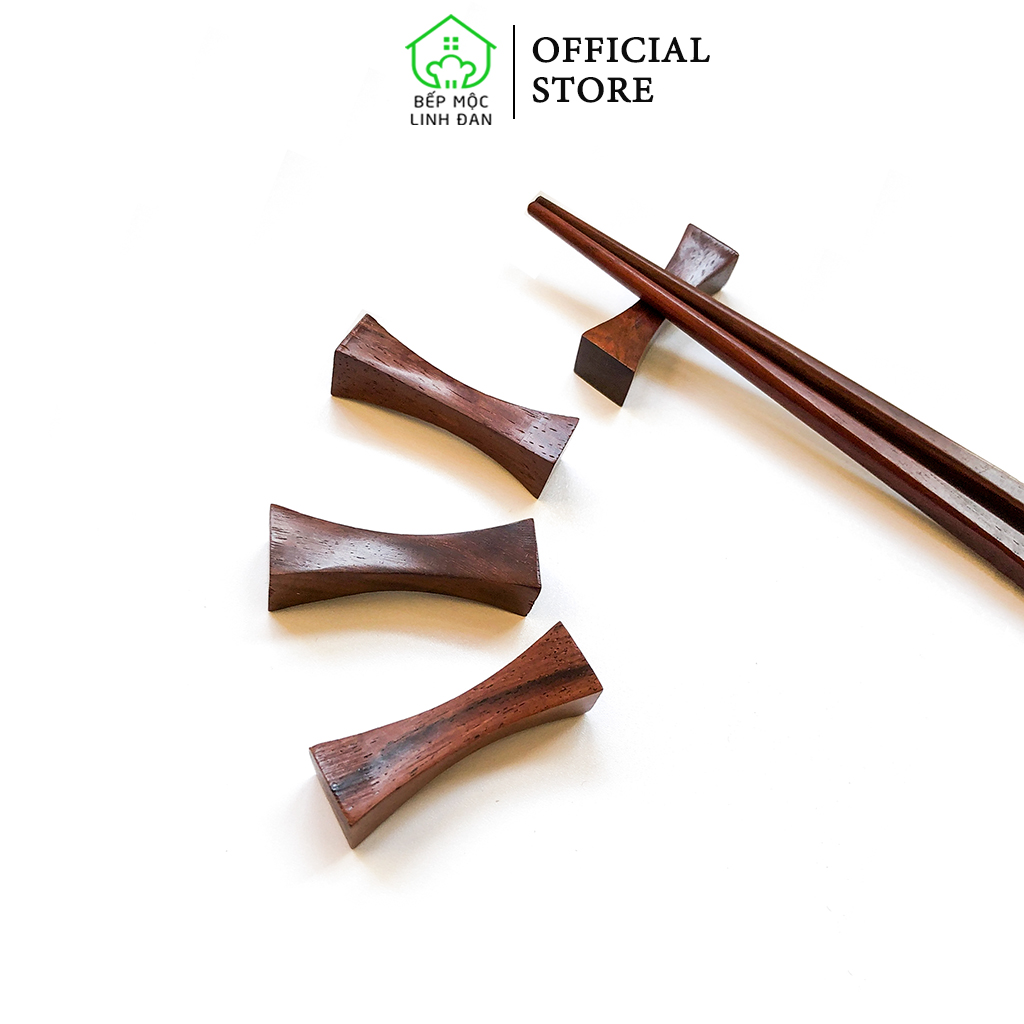 Gác đũa gỗ trắc tự nhiên siêu sạch hahanco bộ 10 chiếc