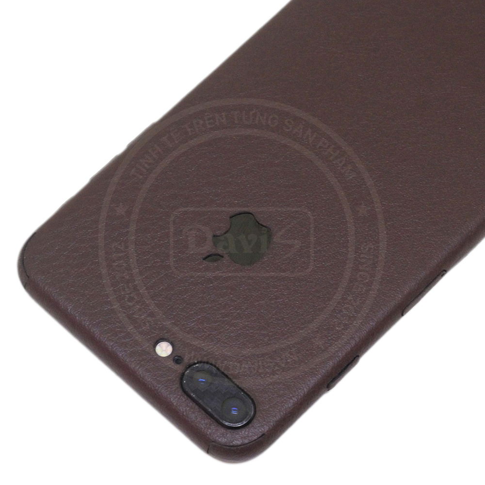 Dán da full viền iphone 7 Plus, làm từ da thật cao cấp - Chính hãng Davis