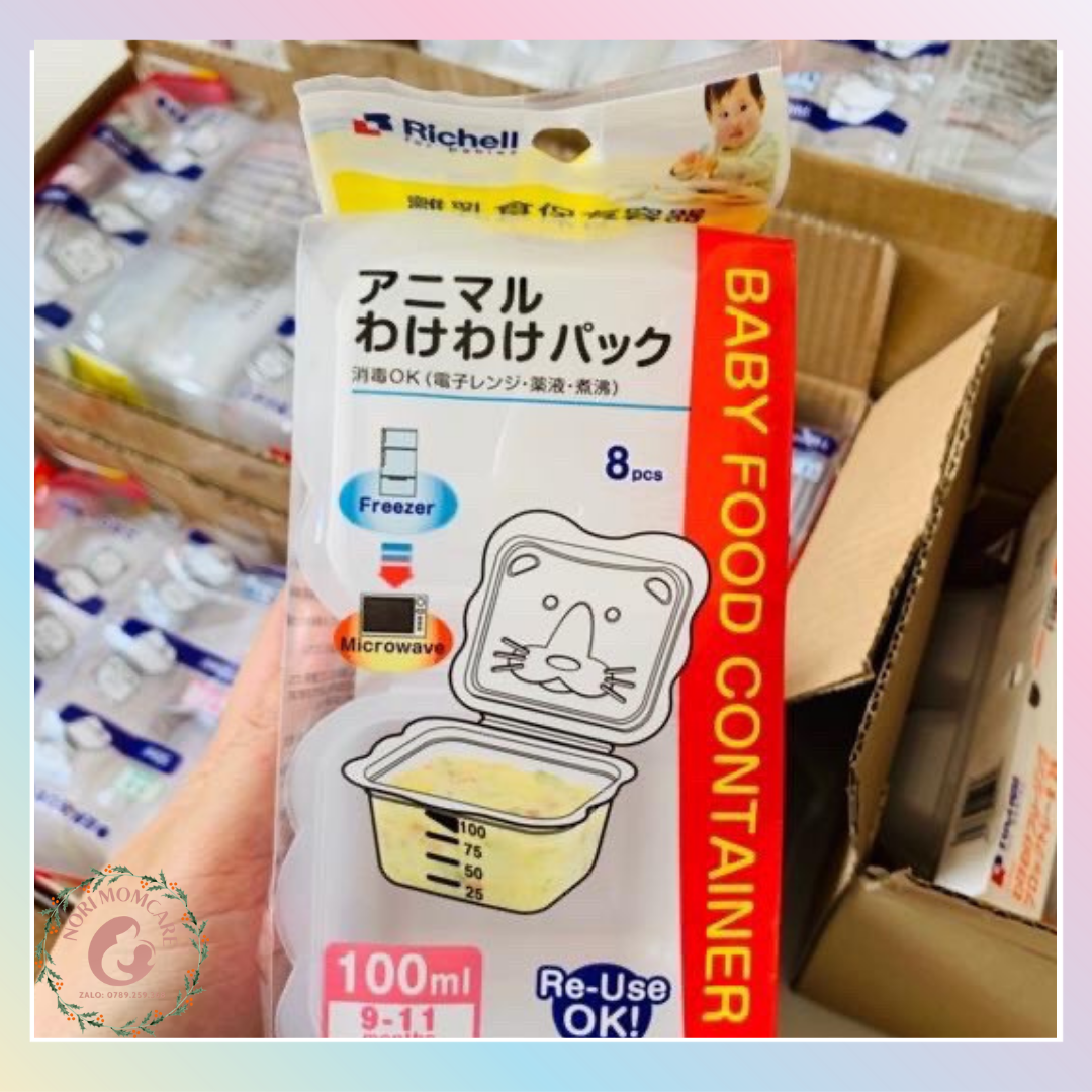 Khay trữ đông đồ ăn dặm cho bé RICHELL Nhật