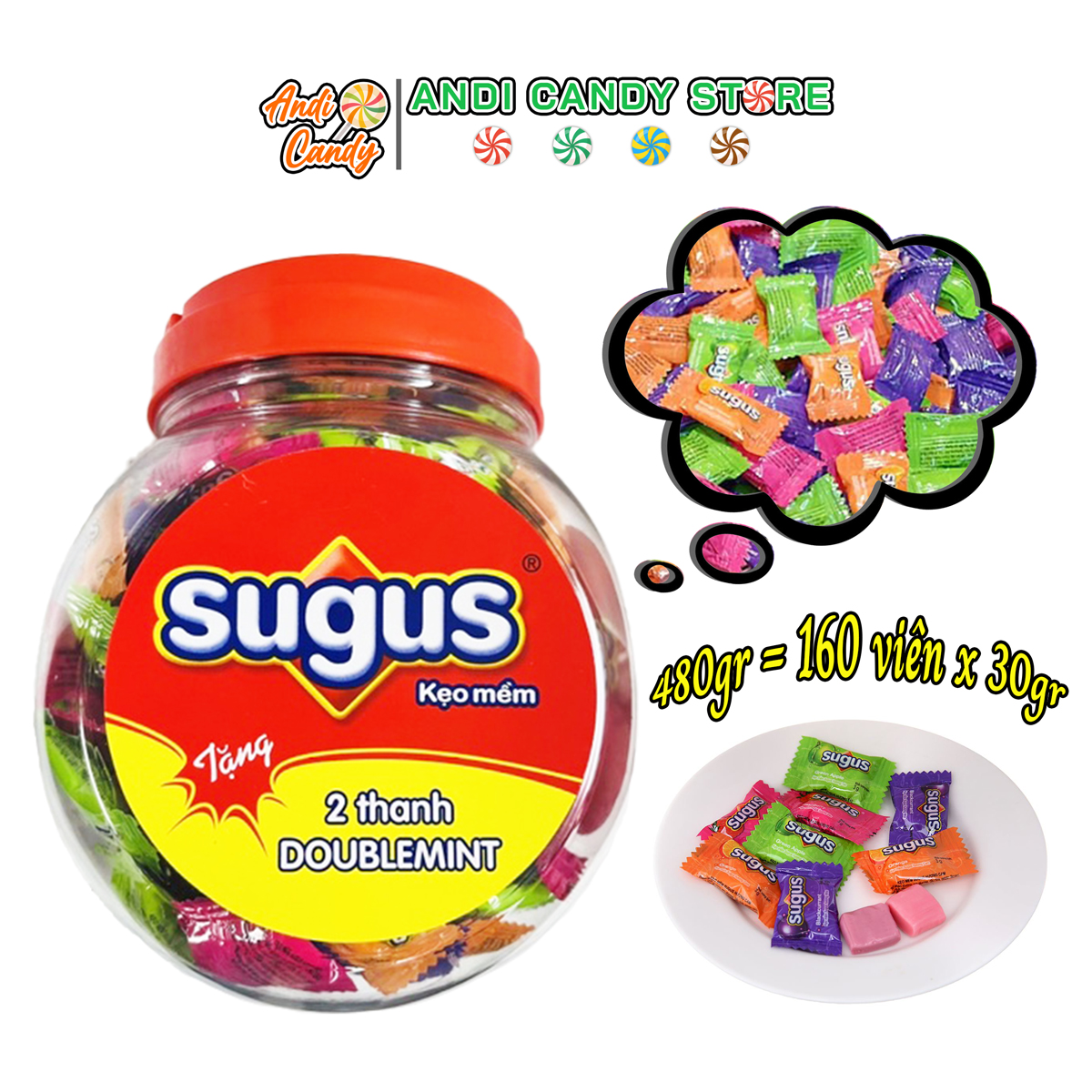Fruit Sugus candy (167 capsules)