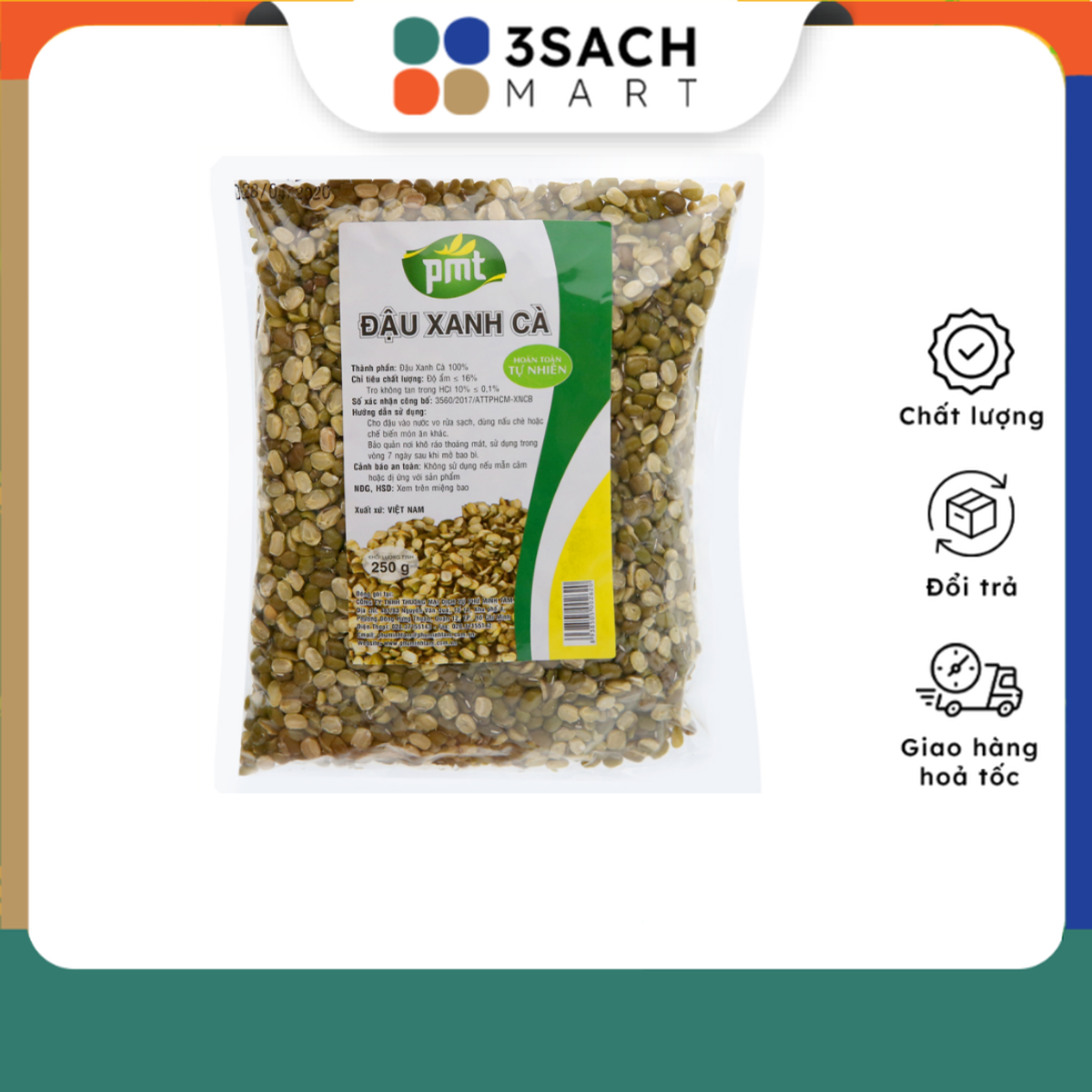 Đậu Xanh Cà PMT - gói 250gr