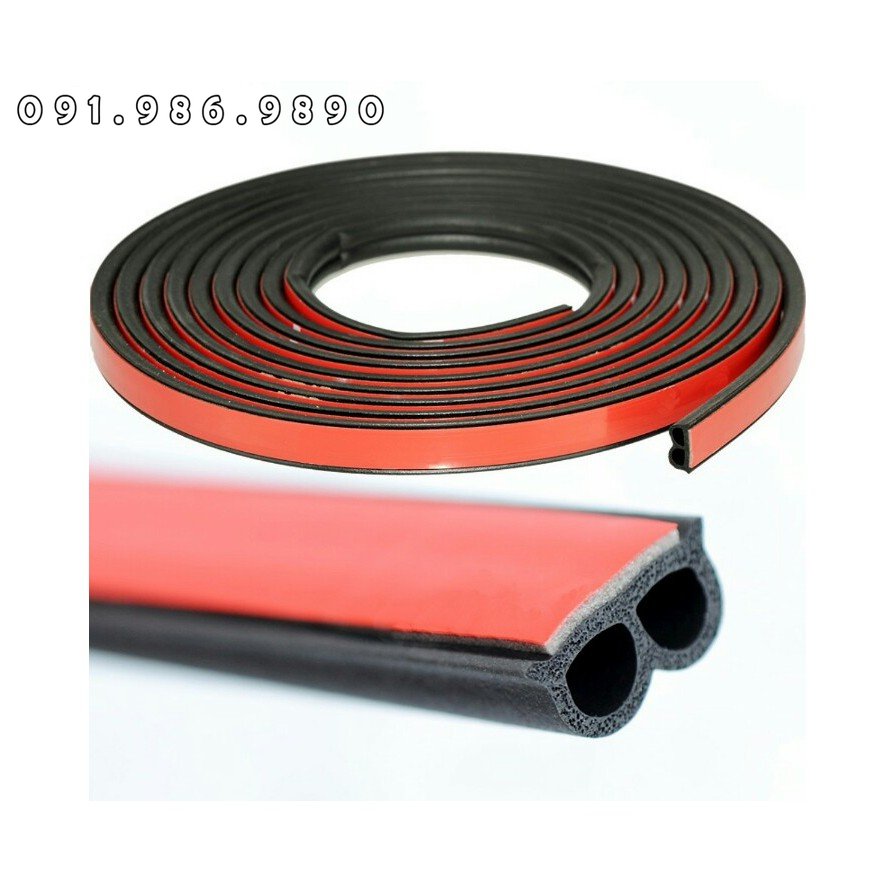 Cuộn 3 mét Gioăng cao su B, chống ồn cánh cửa, cách âm, cách nhiêt, chống bụi bẩn, ngăn nước, phù hợp mọi loại xe