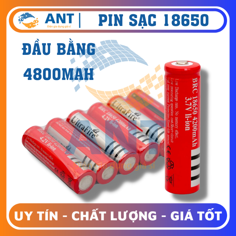 Pin sạc loại xịn Ultra Fire 18650
