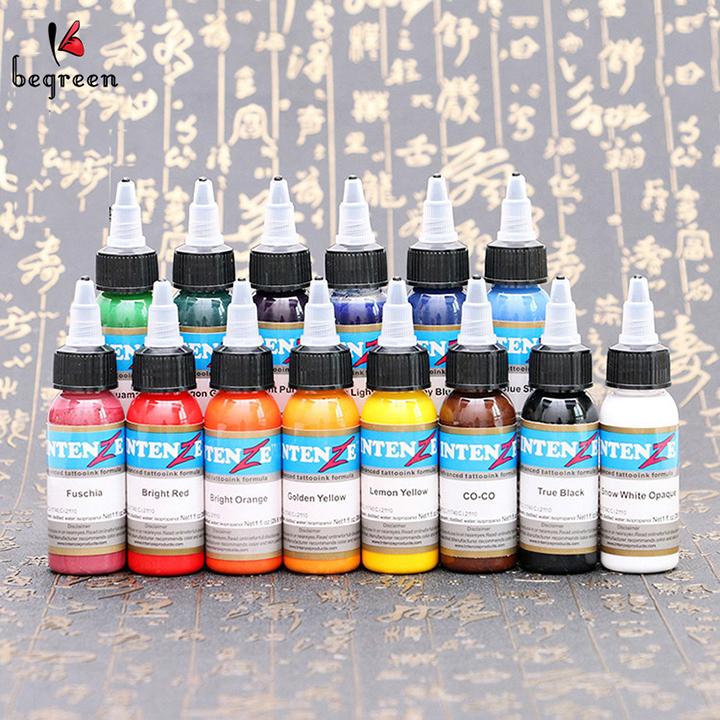 Mực tập xăm Intenze mini 14 màu