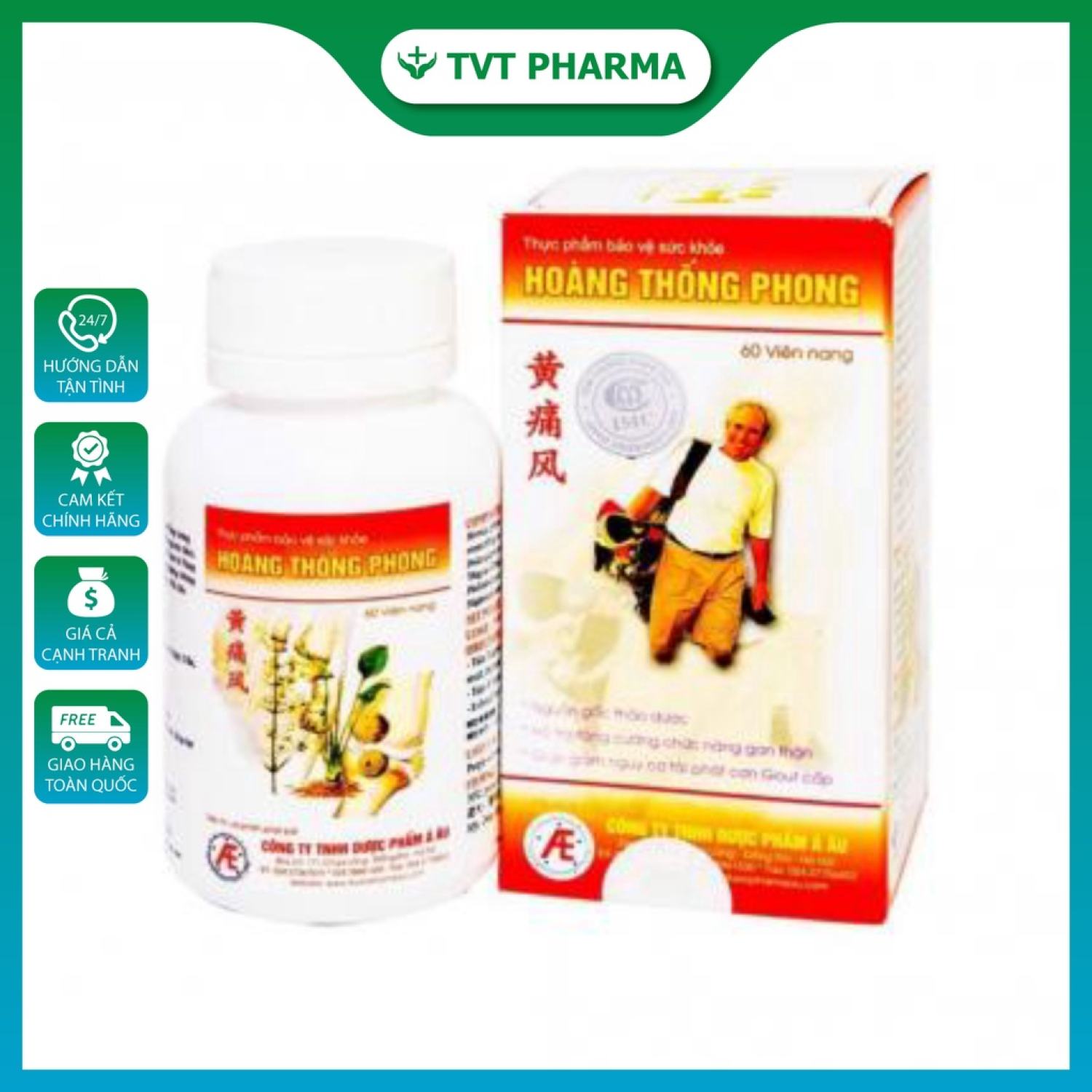 Viên Uống Hoàng Thống Phong Giảm Các Chứng Đau Do Gout