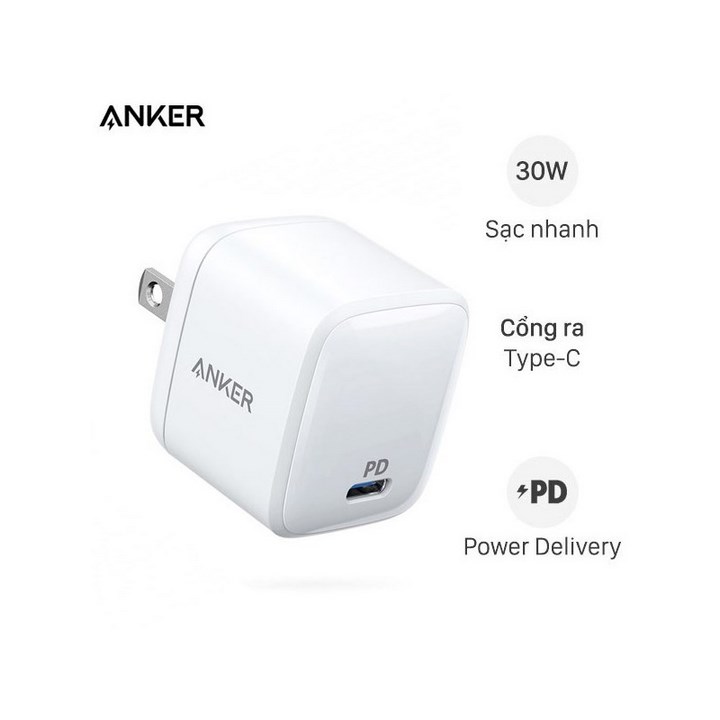 Củ Sạc ANKER A2017 27W 1 cổng 30W - Bảo Hành 1 Đổi 1