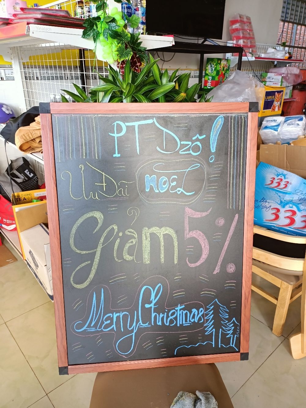 Bảng MENU gỗ 60*80cm treo, tặng bút viết bảng