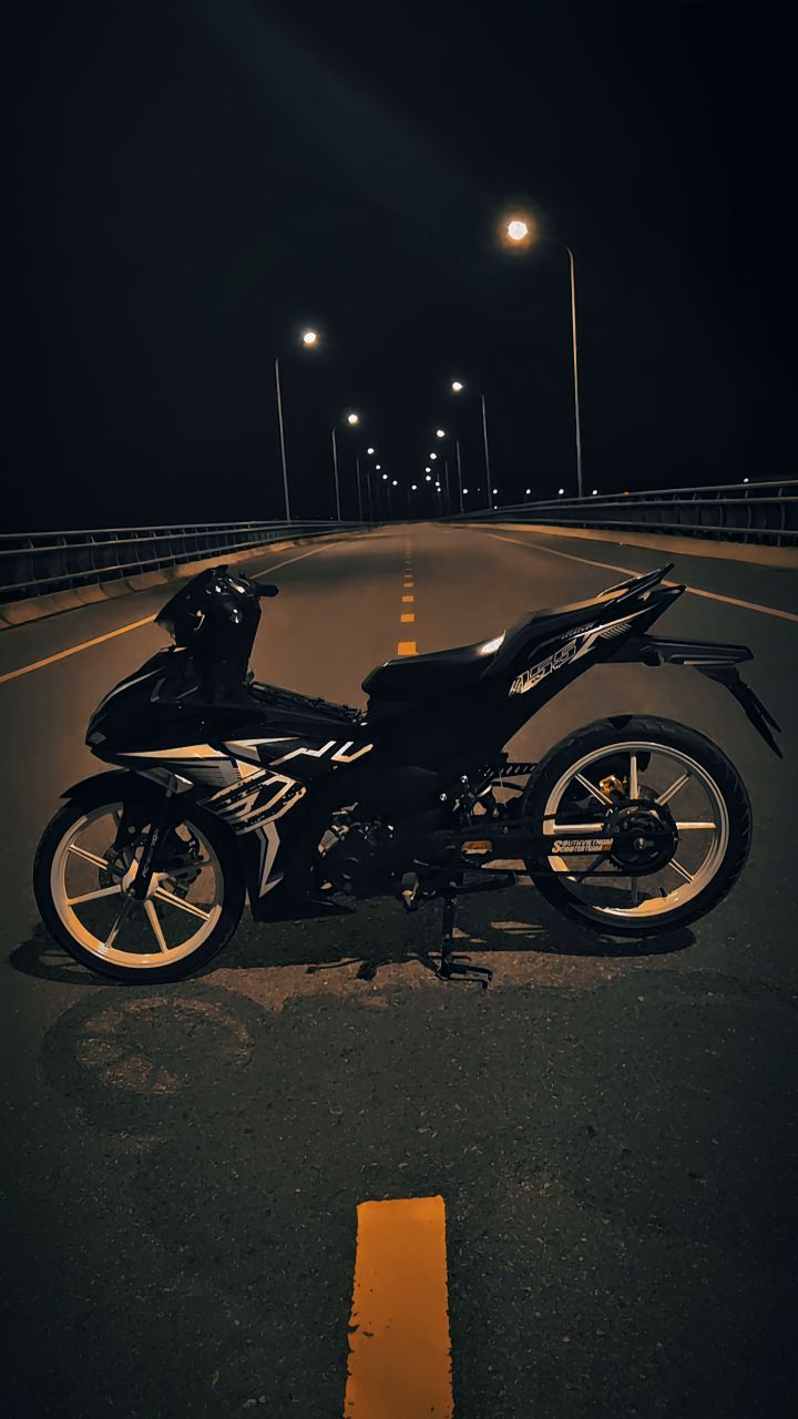 Tem Rời Exciter 155 màu đen phối trắng xám đẹp