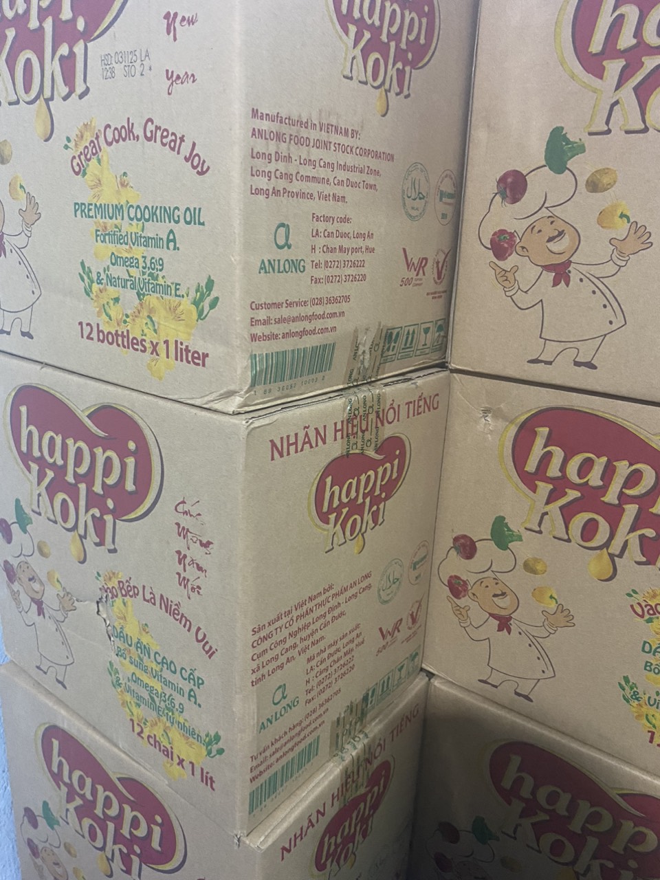 DẦU ĂN HAPPY KOKI 1L DATE 2027