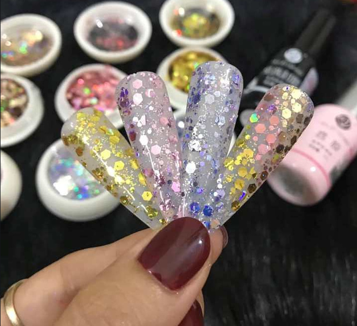 Sét nhũ vảy cá trang trí nail