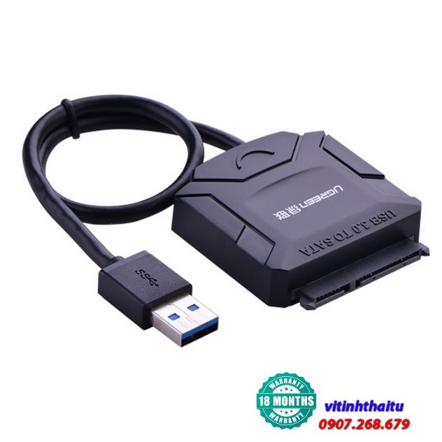 Cáp usb 3 0 to sata hdd 2 5 và 3 5 converter ugreen 20611 cao cấp