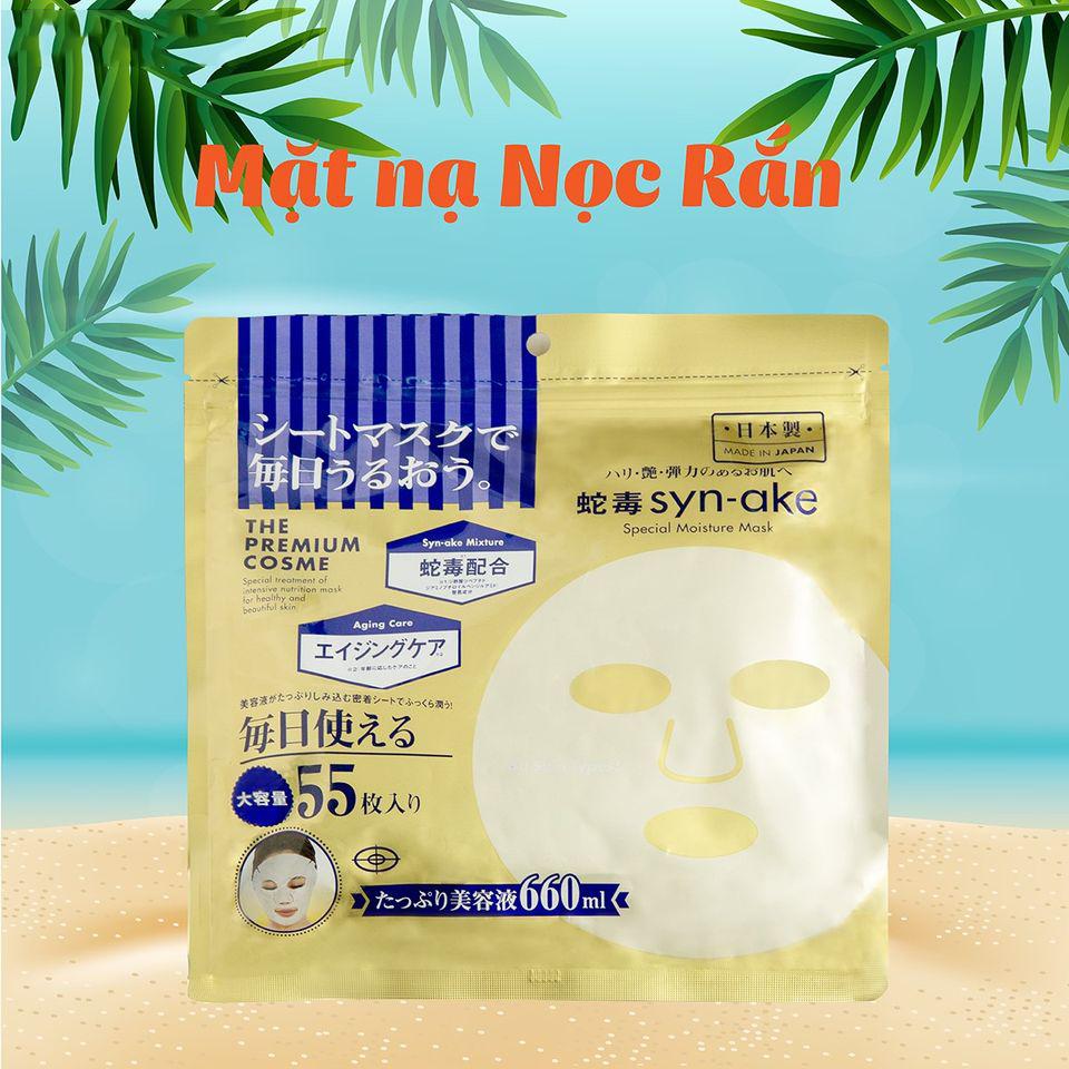 Mặt Nạ Cao Cấp Tinh Chất Nọc Rắn Face Mask Nhật Bản (Gói 55 miếng)