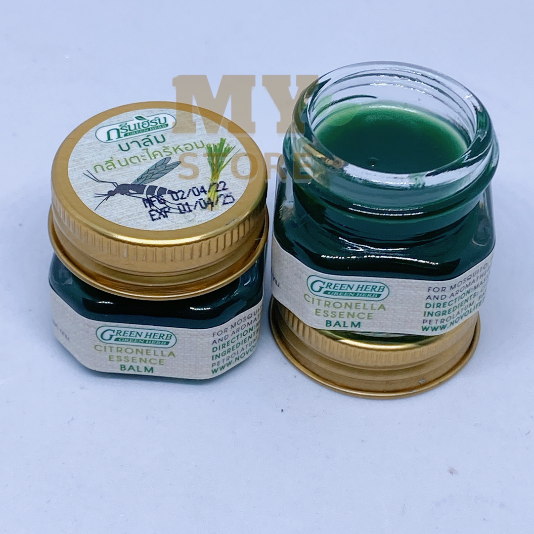 (Chính Hãng) Dầu Cù Là Đuổi Muỗi Green Herb( nắp thiếc) Thái Lan 10g