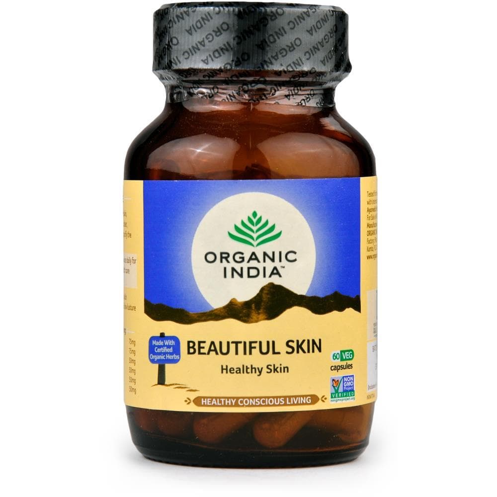 Organic India Beautiful Skin 60 Capsules Bottle