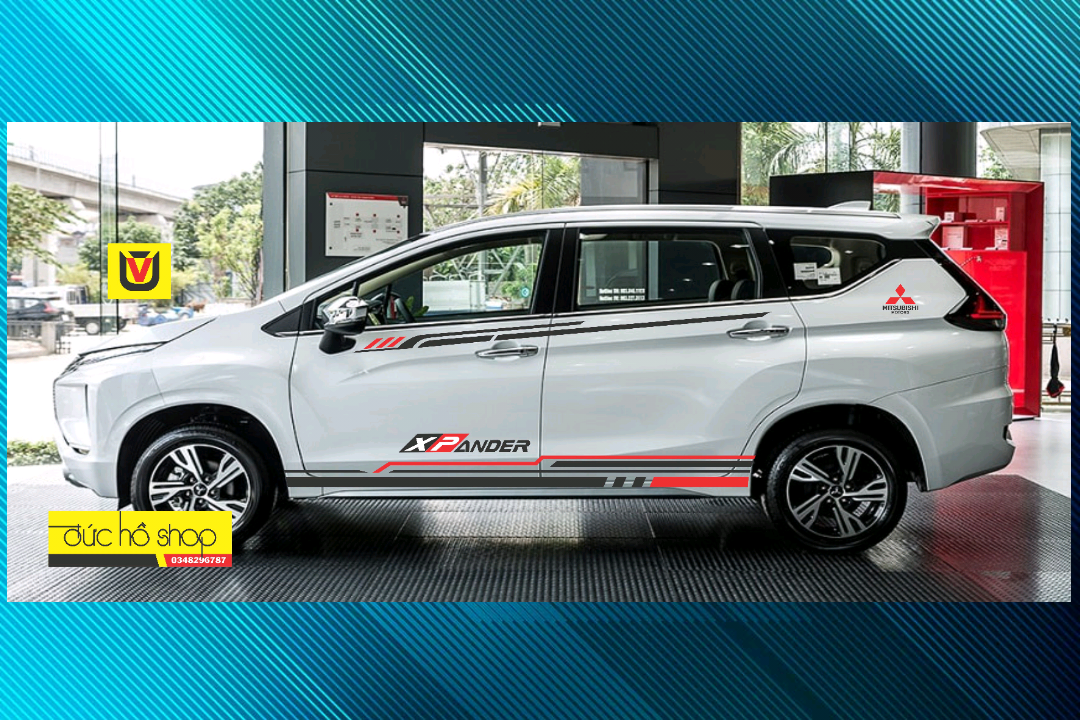 tem dán hông xe xpander thể thao ms006