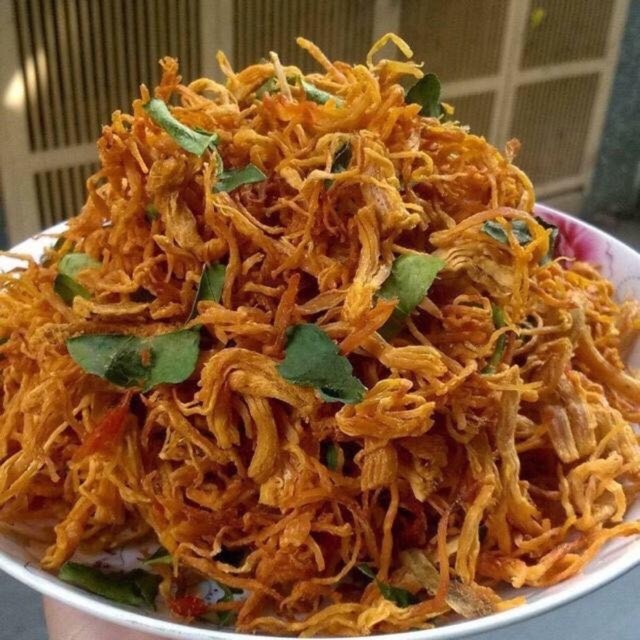 1kg Khô gà xé cay lá chanh ngon ngon