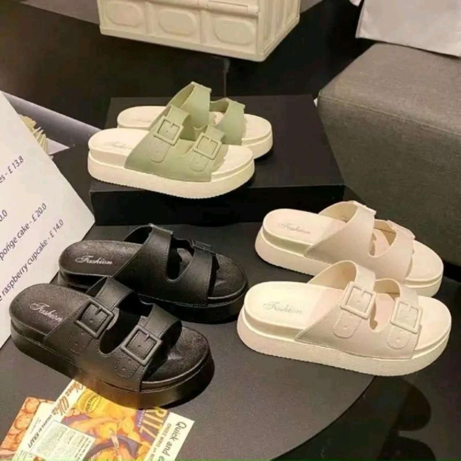 Dép Nữ Tăng Chiều Cao Đế 2 Tầng 5cm (Fom nhỏ Tăng 1 Size)
