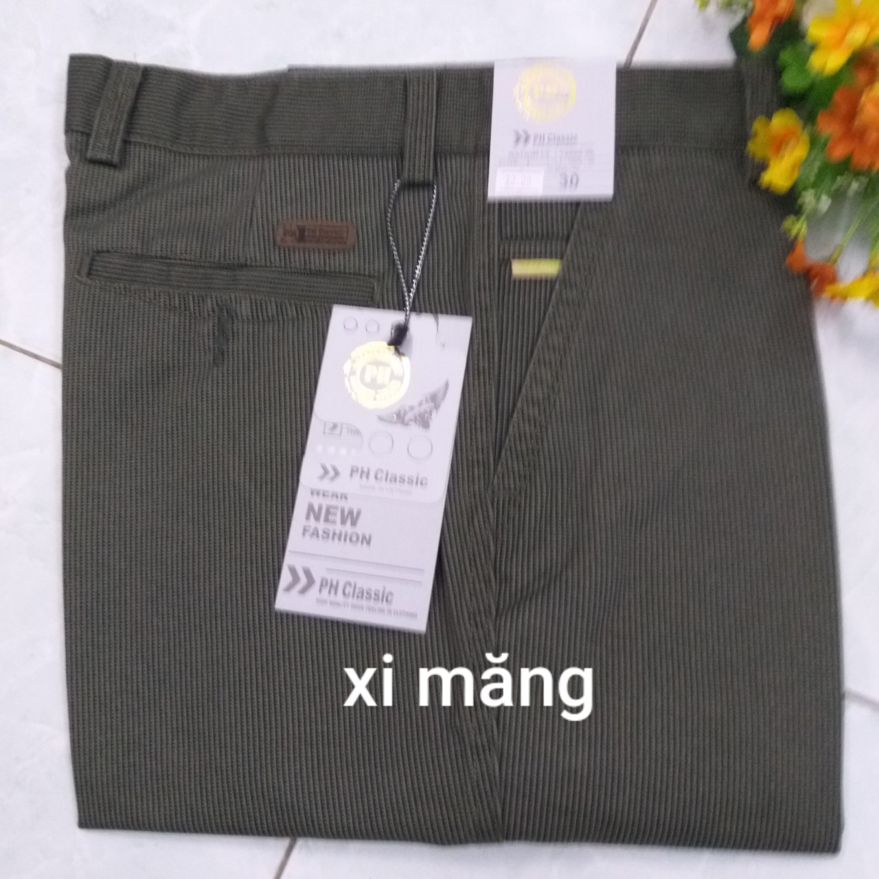 [HCM]Quần kaki trung niên caro MK032