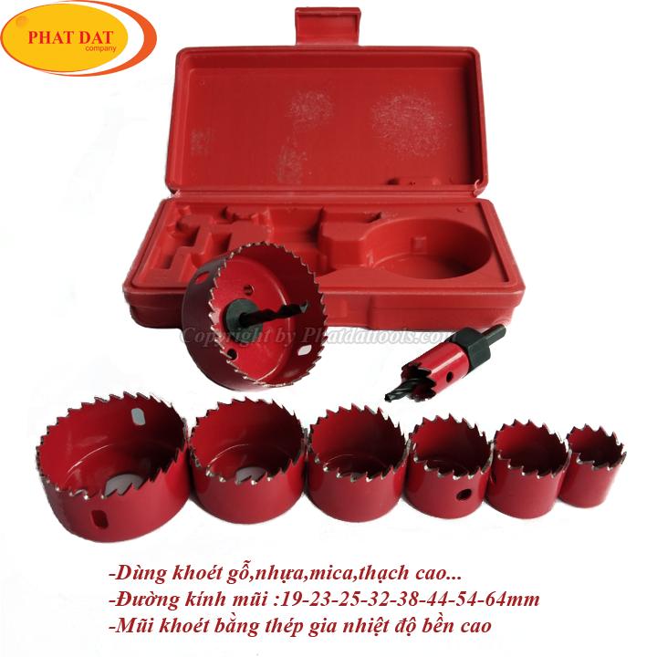 Bộ mũi khoét gỗ, khoét thạch cao 10 chi tiết cao cấp
