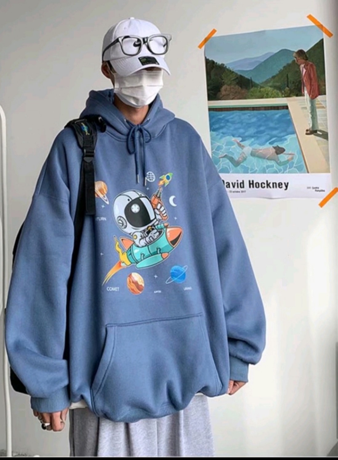 Áo hoodie nam nữ phi hành gia