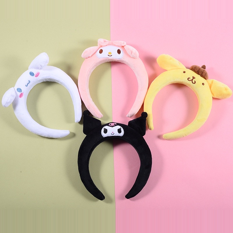 Cài tóc bờm tóc Sanrio Kuromi bông