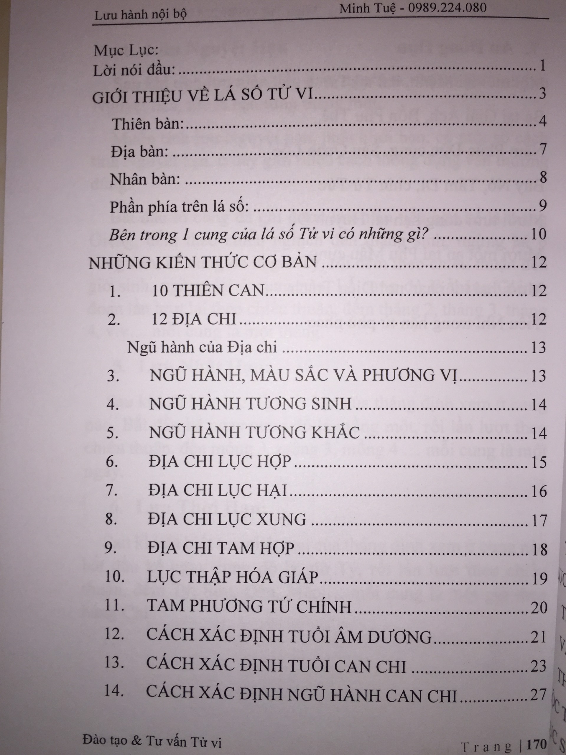 Sách An Sao Tử Vi