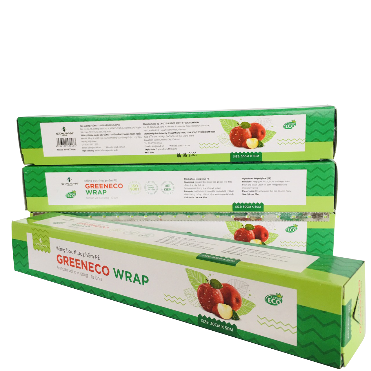 Màng bọc thực phẩm PE Green Eco 30cm*20m