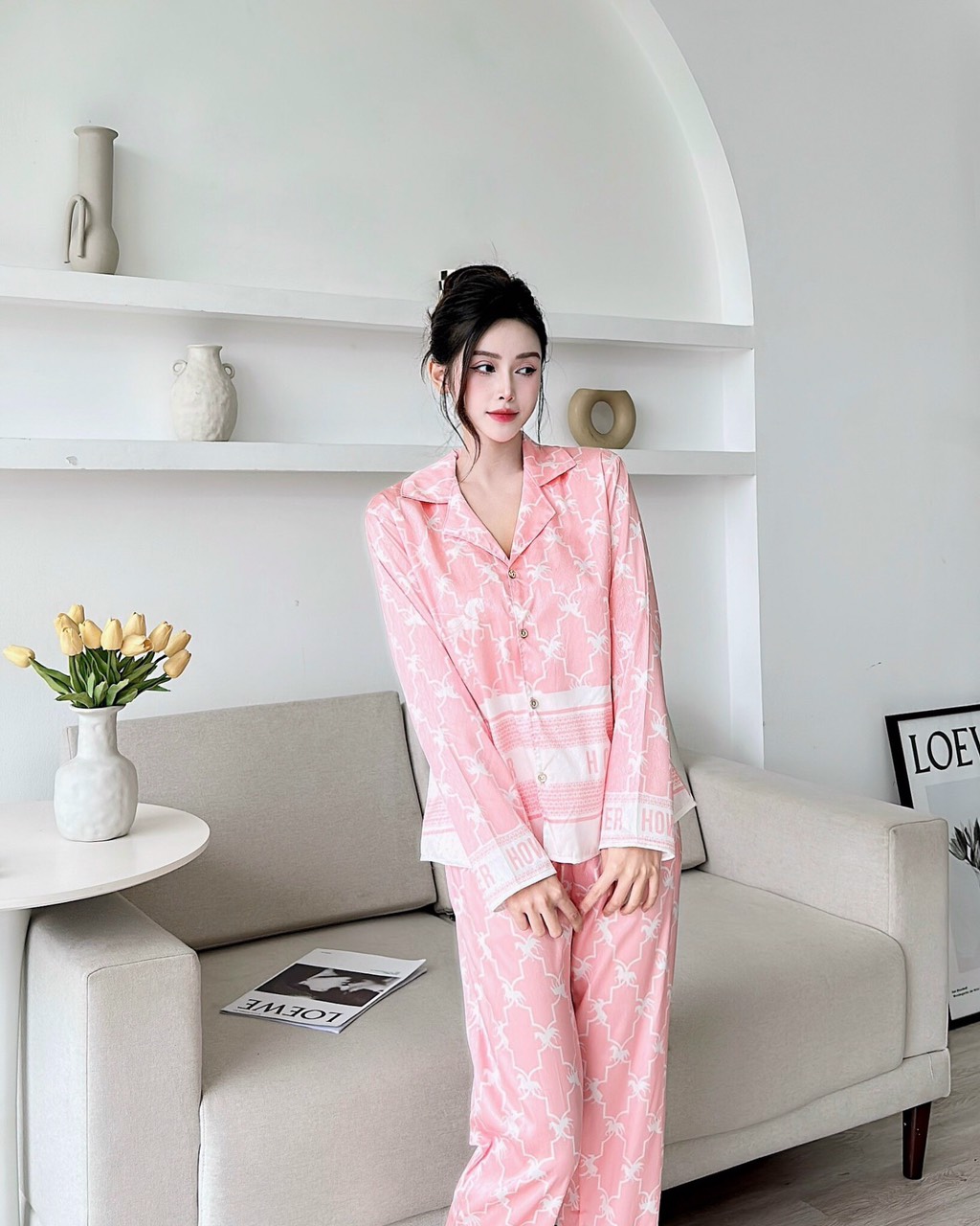 [Duy nhất 20H 10.11 - 13.11, Mua 2 giảm 10%] (Có big size) Set bộ lụa gấm xước cao cấp dài tay quần dài.