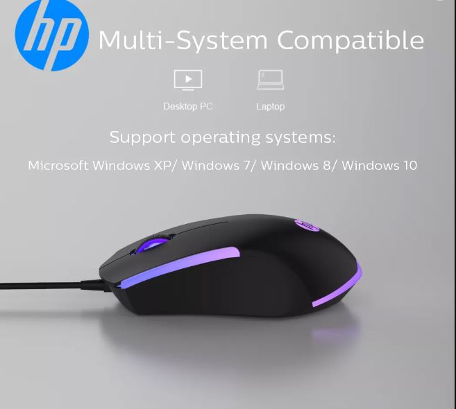 Chuột dây HP LED nhiều màu