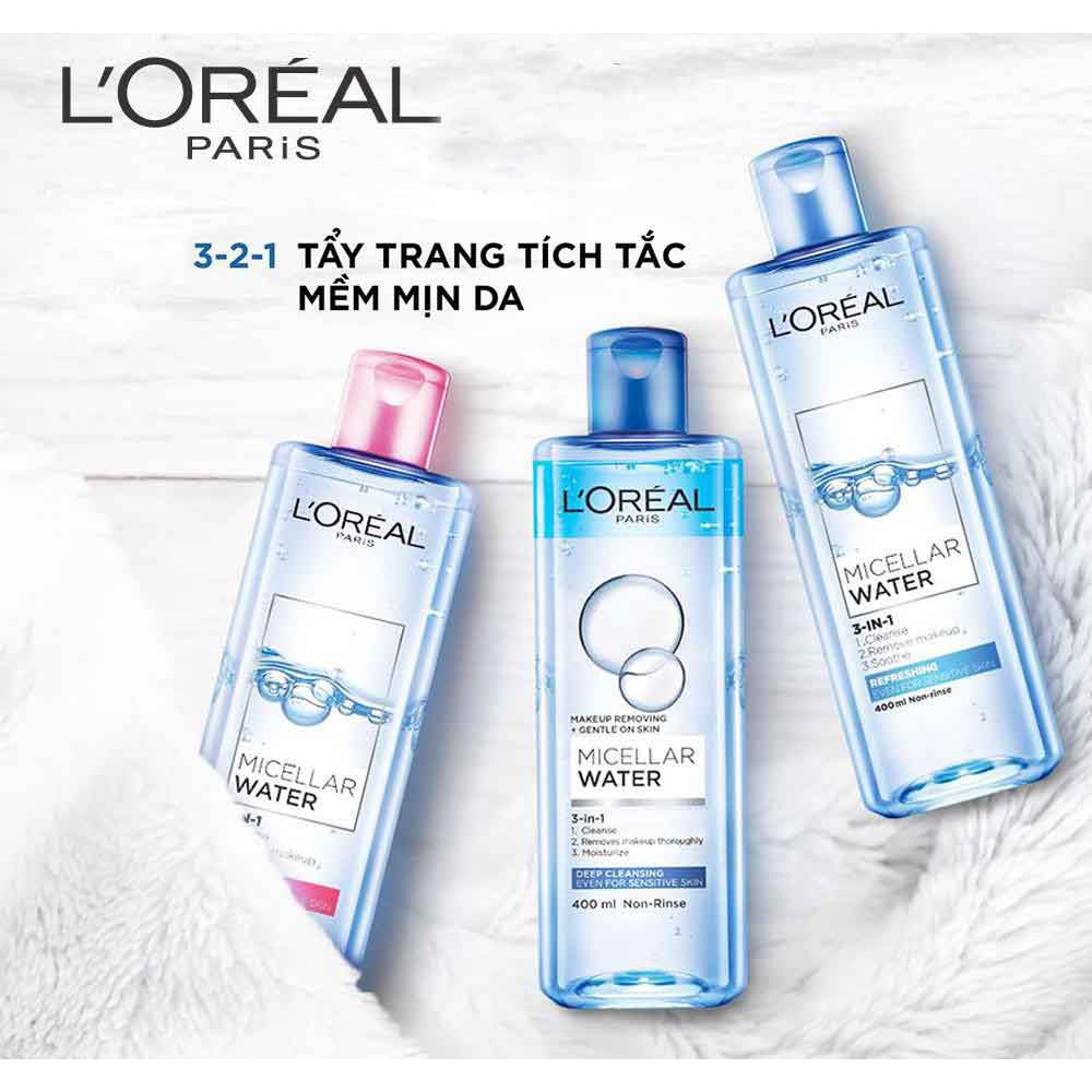 Nước tẩy trang Loreal 400ml